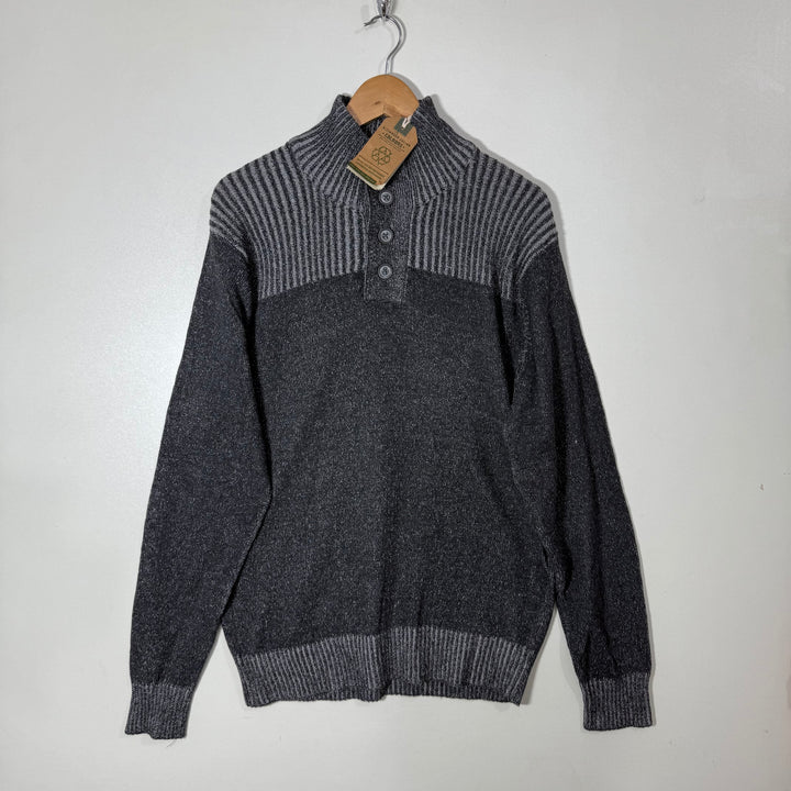 ALEXANDER JULIAN FOUR BUTTON RECYCLED COTTON SWEATER BRAND NEW