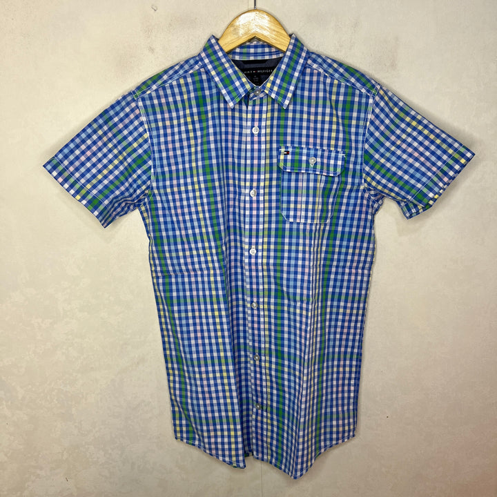 TOMMY HILFIGER HALF SLEEVES CASUAL COTTON SHIRT