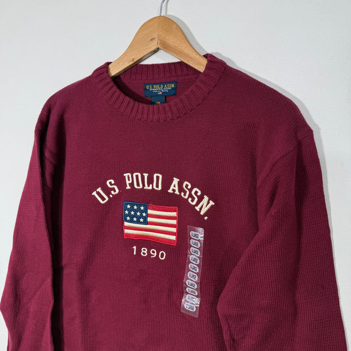 US POLO ASSN KNITWEAR COTTON SWEATER BRAND NEW