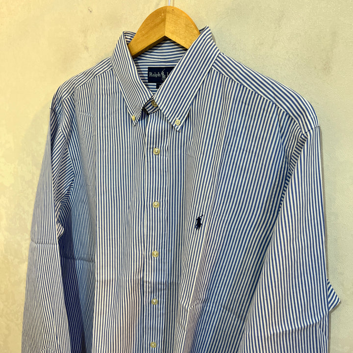 RALPH LAUREN POLO CLASSIC FIT BUTTON DOWN SEMI FORMAL COTTON SHIRT