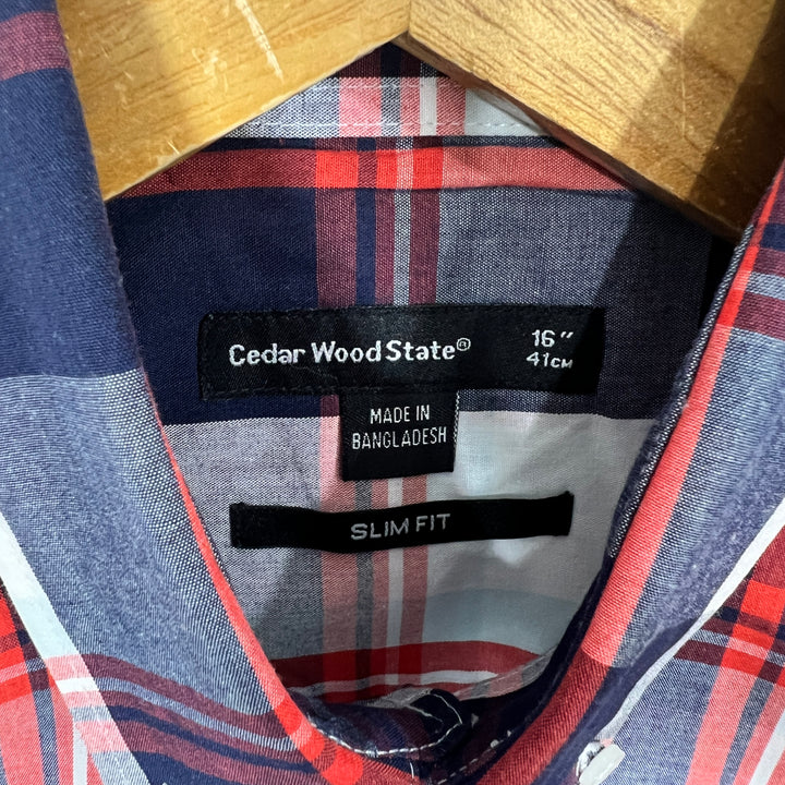CEDAR WOOD STATE BUTTON DOWN CASUAL COTTON SHIRT