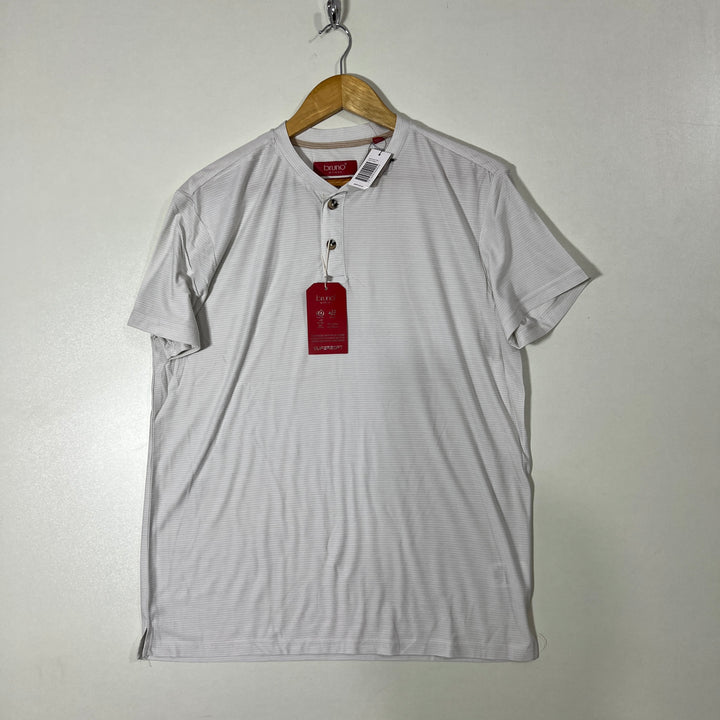 BRUNO MILANO SUPERSOFT  HENLEY COLLAR SPORT TSHIRT BRAND NEW