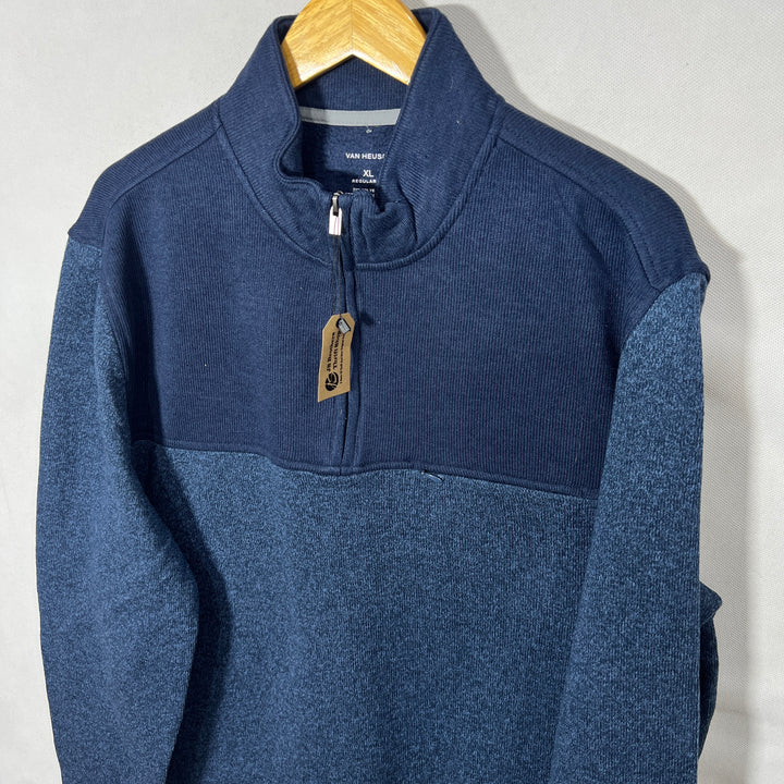 VAN HEUSEN REGULAR FIT FLEECE PULLOVER