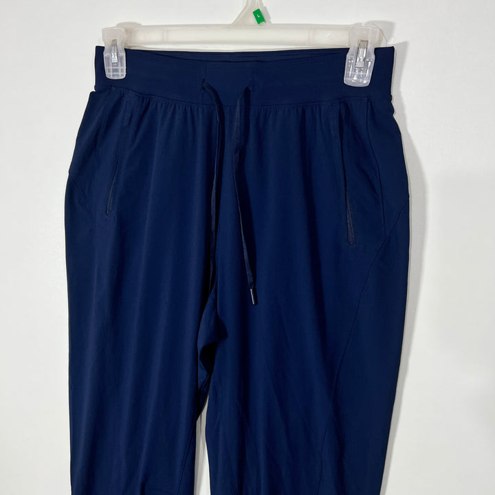 LULULEMON HYBRID PARACHUTE SPORT TROUSER WITH STRETCH SIDE ZIP POCKETS BLUE COLOUR