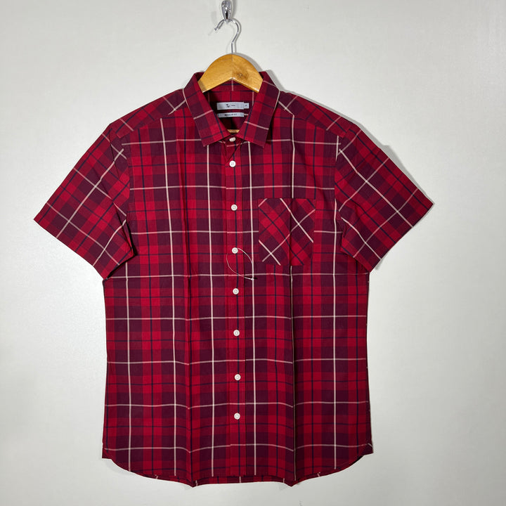 TU MAN HALF SLEEVES SHIRT