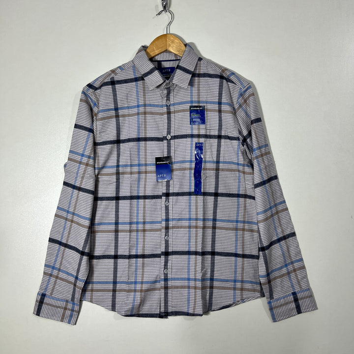 APT.9 STANDARD FIT FLANNEL SHIRT BRAND NEW