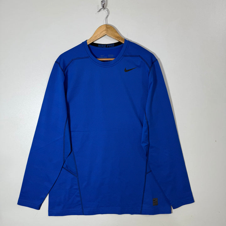 NIKE PRO FIUTED LONG SLEEVES SPORT TSHIRT INNER FLEECE