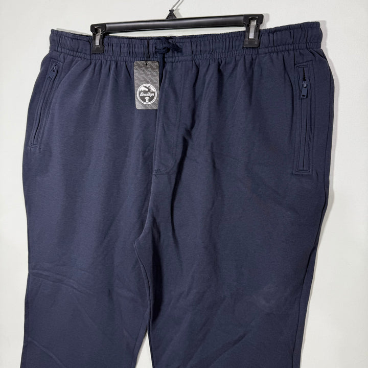 BROOKLYN FLEECE TROUSER BRAND NEW WITH SIDE ZIP POCKETS WITH BACK POCKET BLUE COLOUR