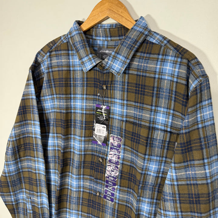EDDIE BAUER BRISTOL FLANNEL COTTON SHIRT BRAND NEW