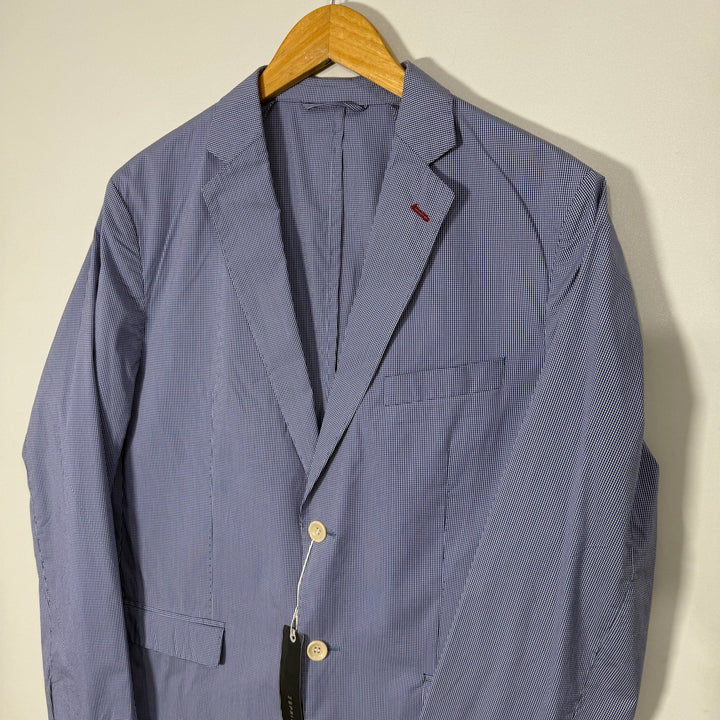 ESPRIT REGULAR FIT 2 BUTTON CHECKERED COTTON BLAZER BRAND NEW