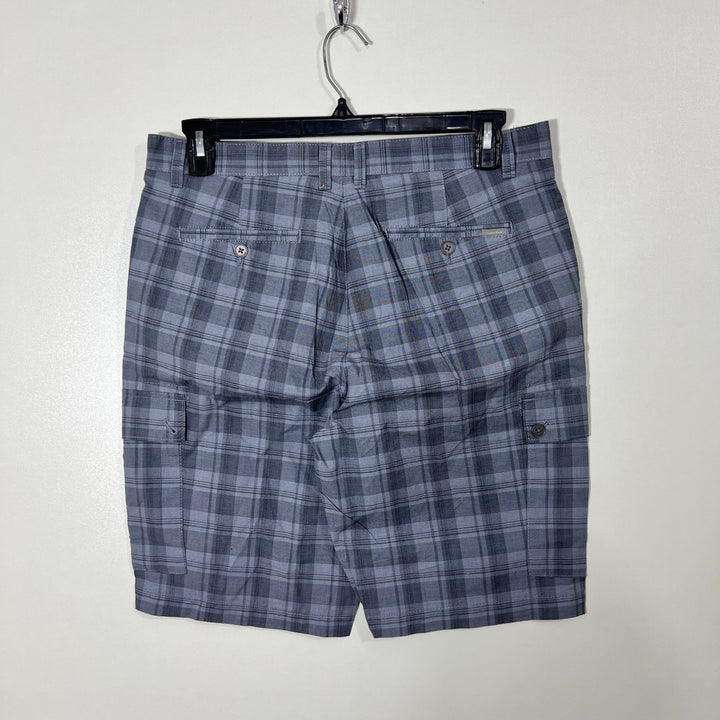 CALVIN KLEIN CHECKERED CARGO COTTON SHORT