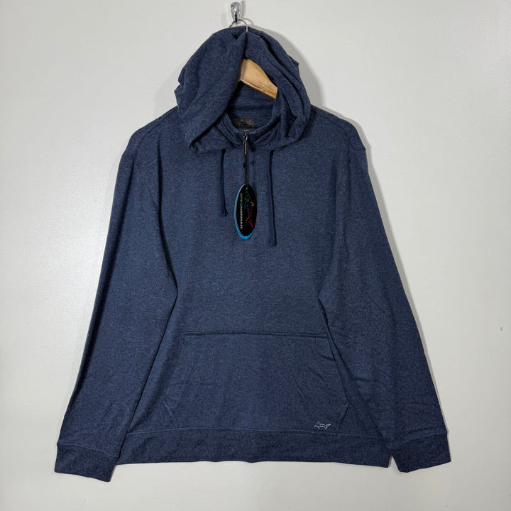 GREG NORMAN HALF ZIP LUX FLEECE HOODIE PERFORMANCE STRETCH BRAND NEW