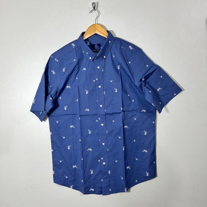 GEORGE BUTTON DOWN HALF SLEEVES SHIRT