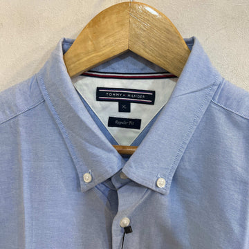 TOMMY HILFIGER REGULAR FIT BUTTON DOWN COTTON CASUAL SHIRT - JS BROTHERS 