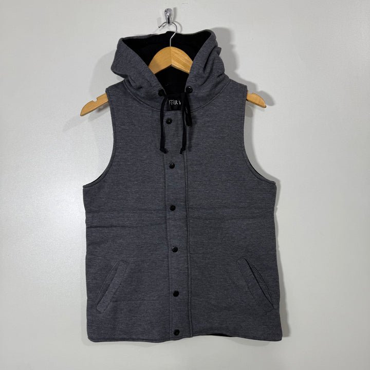 FACTORIE SLEEVES PUFFER FLEECE JACKET WITH HOOD