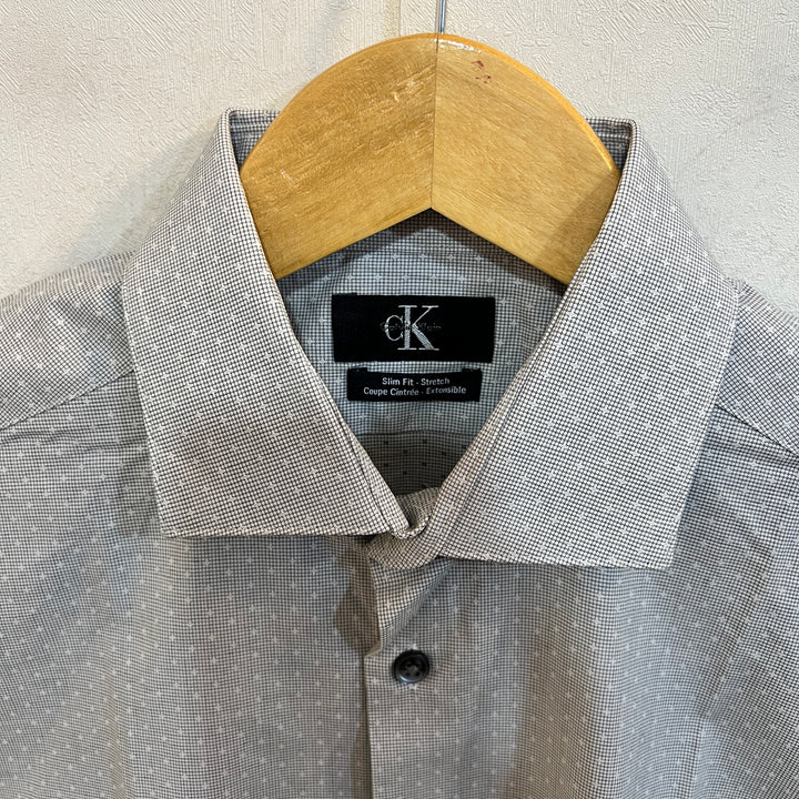 CALVIN KLEIN SLIM FIT FORMAL COTTON SHIRT WITH STRETCH