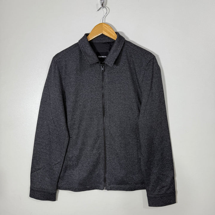 EXPRESS SHIRT COLLAR TEXTURED JACKET