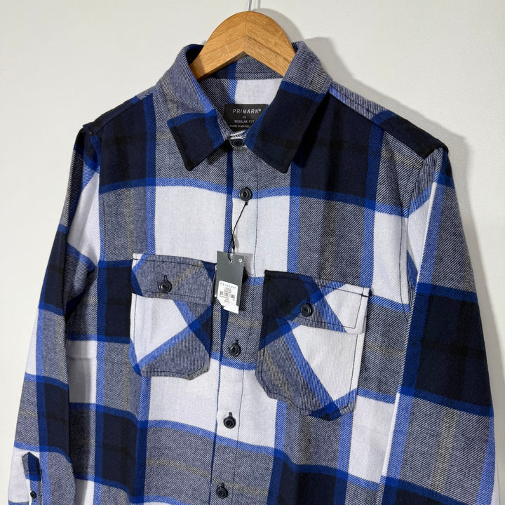PRIMARK REGULAR FIT DOUBLE POCKETS FLANNEL SHIRT BRAND NEW