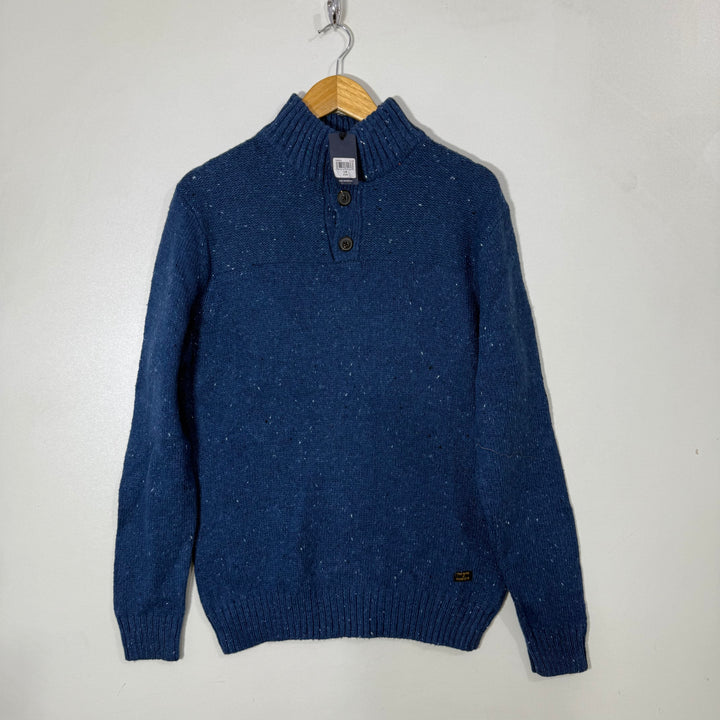 LUCKY BRAND 3 BUTTON KNITWEAR COTTON SWEATER BRAND NEW