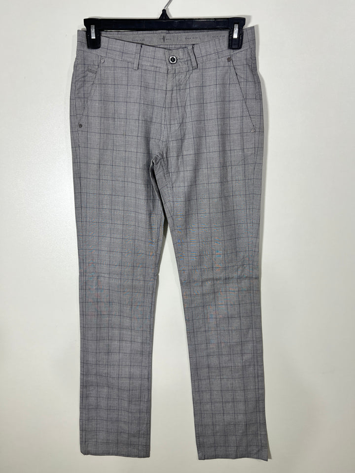 ZARA CHECKERED COTTON CHINO PANT WITHOUT STRETCH