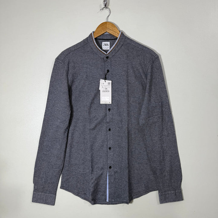 ZARA BEN COLLAR TSHIRT FABRIC SHIRT BRAND NEW BRAND NEW