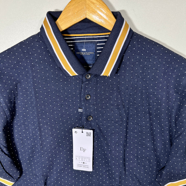 DENIM & FLOWER COTTON POLO TSHIRT BRAND NEW