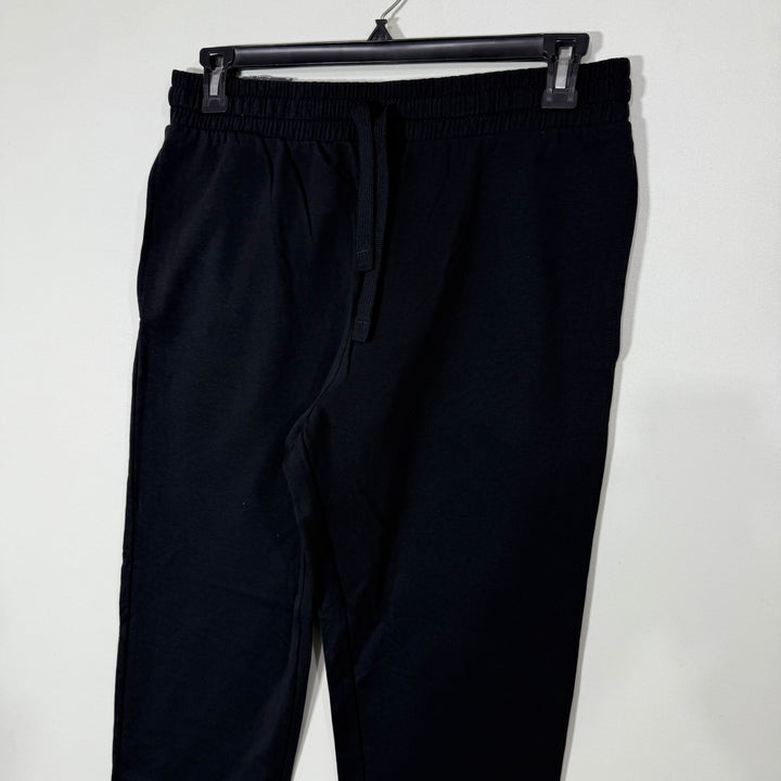 MARKS & SPENCER STRAIGHT LEG SWEAT TROUSER BRAND NEW WITH BACK ZIP POCKET BLACK COLOUR WITH STRETCH