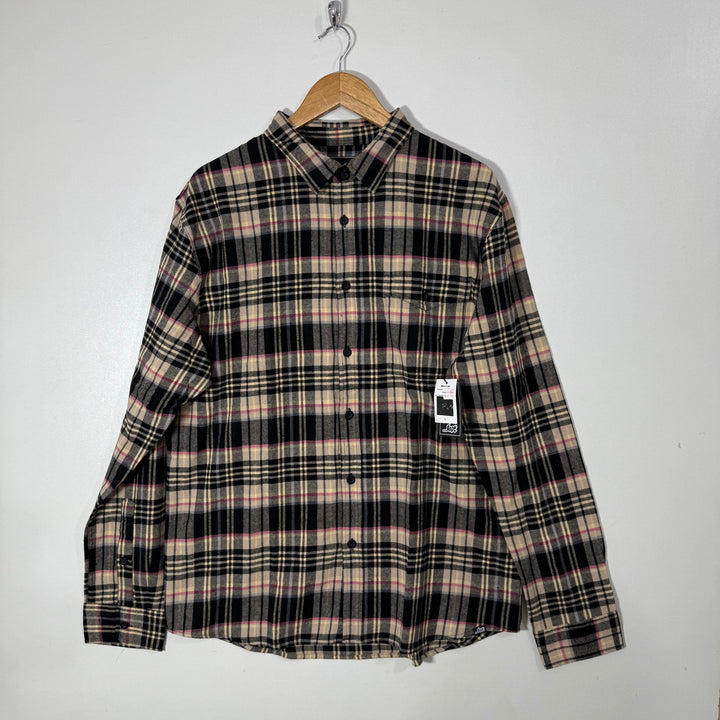 LOST FLANNEL COTTON CHECKERED SHIRT BRAND NEW