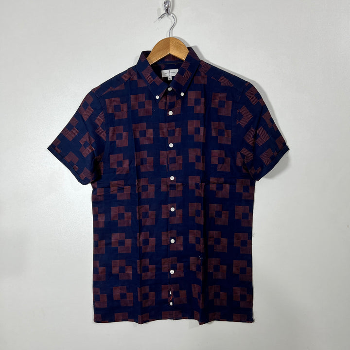 JASPER CONRAN BUTTON DOWN HALF SLEEVES SHIRT