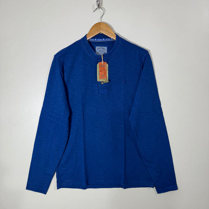 FAT FACE HENLEY COLLAR LONG SLEEVES COTTON SHIRT BRAND NEW