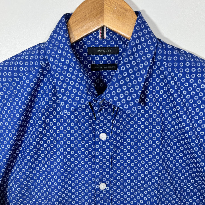 RW & CO SLIM FIT HALF SLEEVES SHIRT
