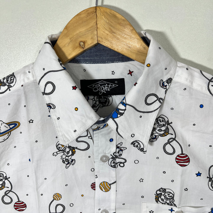 EIGHTY EIGHT HALF SLEEVES PRINTED SHIRT