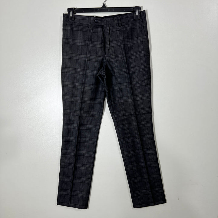 NEXT SKINNY FIT CHECKERED DRESS PANT WITHOUT STRETCH