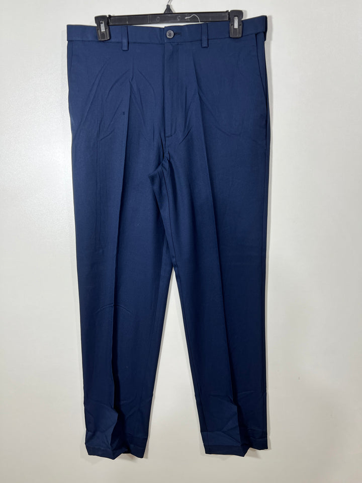HAGGAR COOL 18PRO PERFORMANCE PANT WITH STRETCH BLUE COLOUR