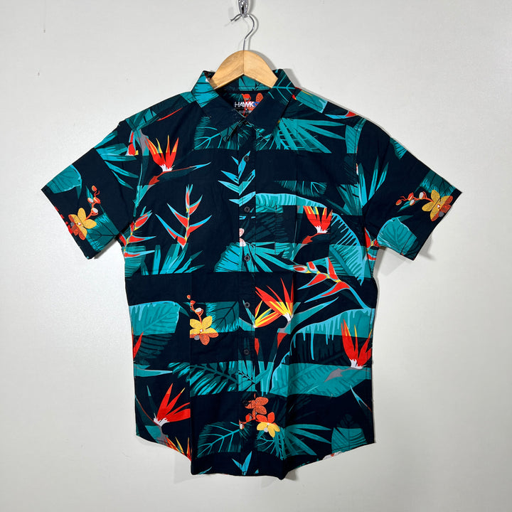HAWK HALF SLEEVES COTTON SHIRT