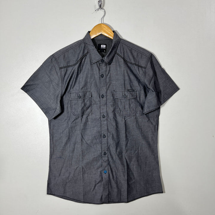 CROPP HALF SLEEVES DOUBLE POCKETS SHIRT