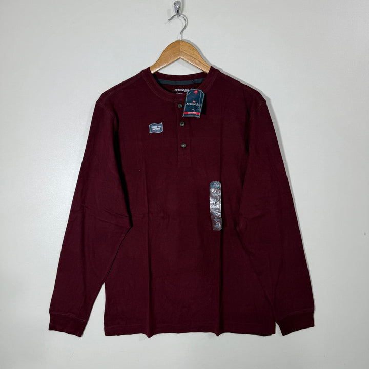 ST JHONS BAY HENLEY COLLAR LONG SLEEVES COTTON TSHIRT BRAND NEW