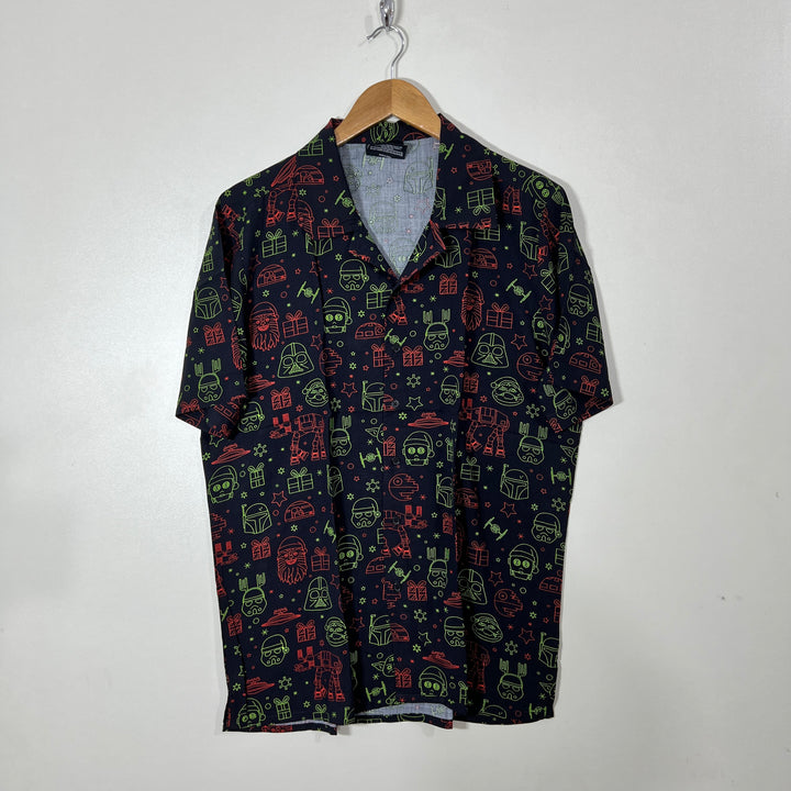 STAR WARS SAFARI COLLAR HALF SLEEVES HAWAI SHIRT