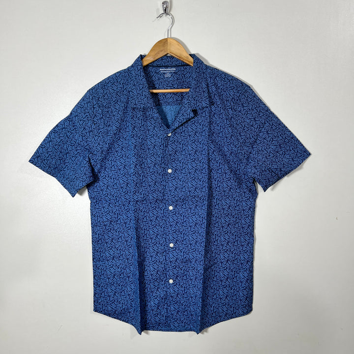 AMAZON ESSENTIAL SAFARI COLLAR HALF SLEEVES COTTON SHIRT