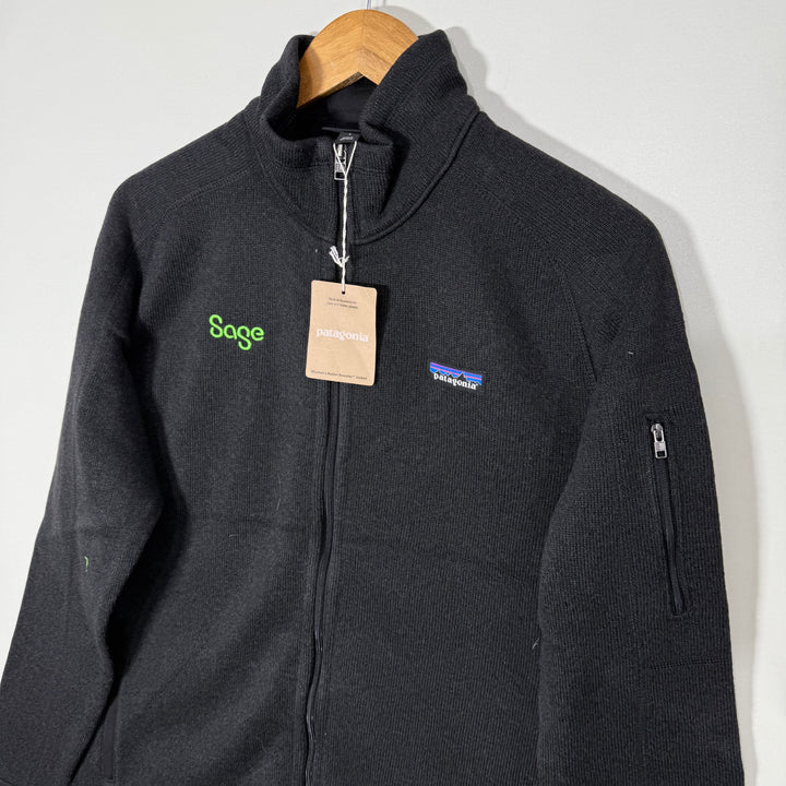 PATAGONIA WOMEN KNITWEAR FULL ZIP SWEATER BRAND NEW BLACK NEW