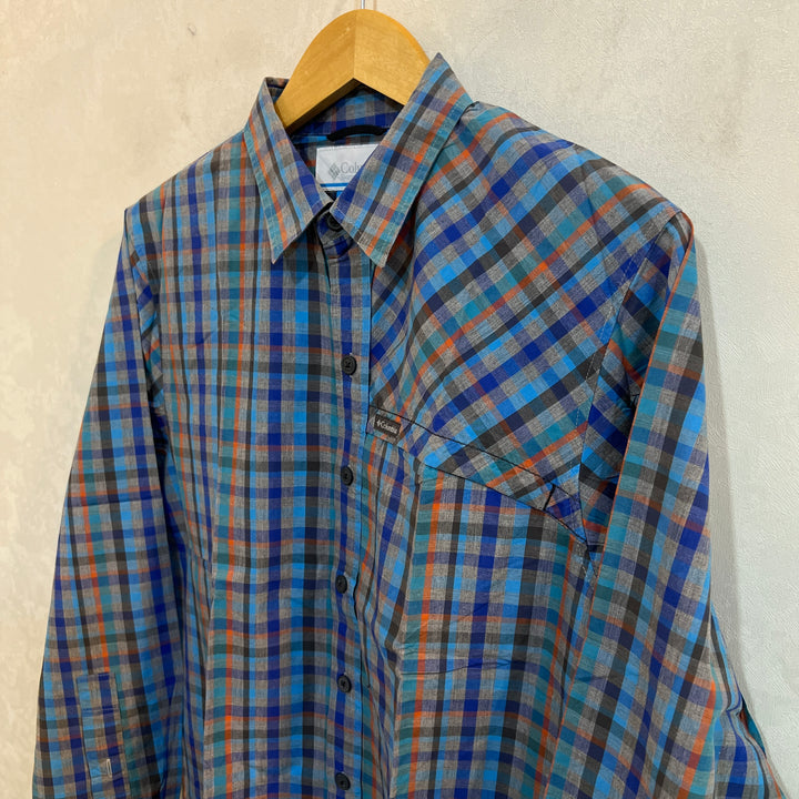 COLUMBIA CHECKERED CASUAL COTTON SHIRT