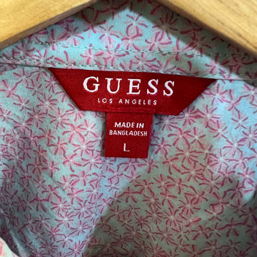 GUESS HALF SLEEVES COTTON SHIRT WITH STRETCH - JS BROTHERS 