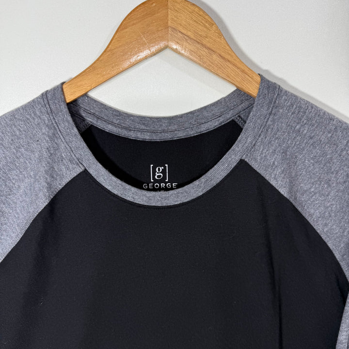 GEORGE LONG SLEEVES COTTON TSHIRT