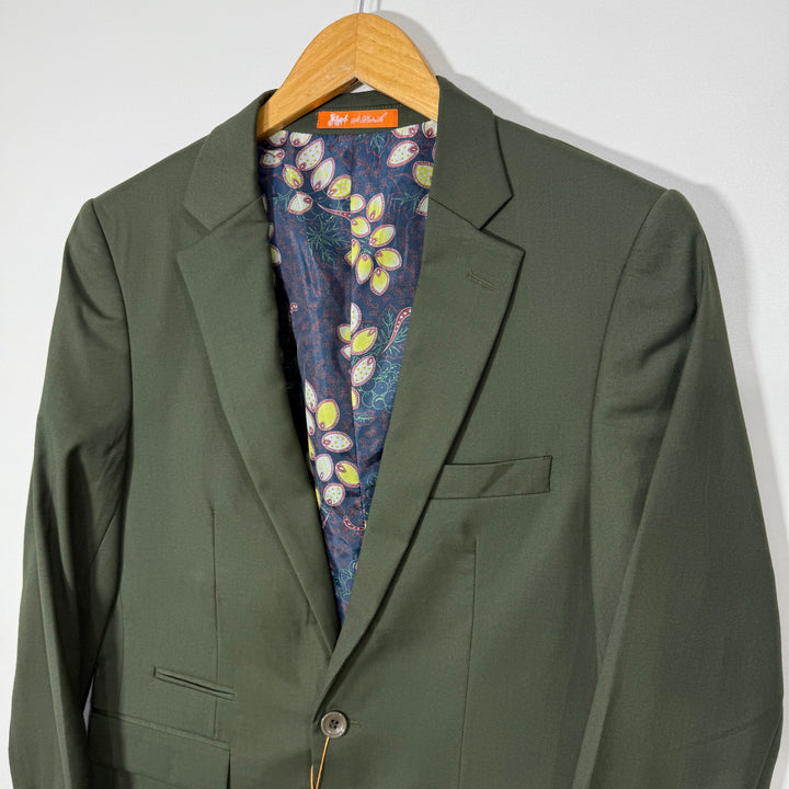 ST PATRICLE EASY CARE SLIM FIT ONE BUTTON BLAZER BRAND NEW GREEN COLOUR