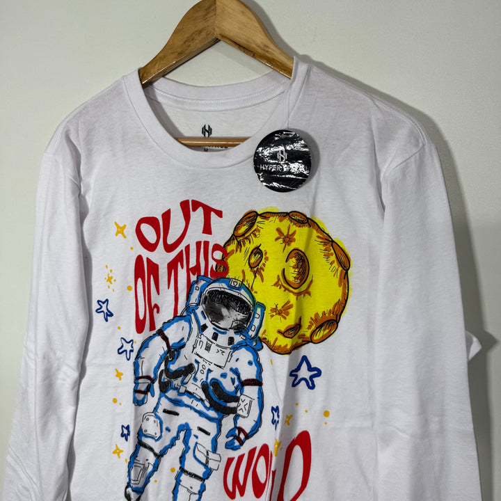 HYPER SPACE LONG SLEEVES COTTON TSHIRT BRAND NEW