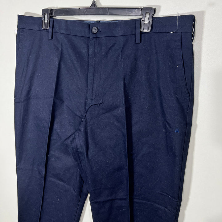 DOCKERS SIGNATUR KHAKI RELAXED FIT FLEX COMFORT WAISTBAND SHIRT GRIPPER COTTON CHINO PANT BRA AND