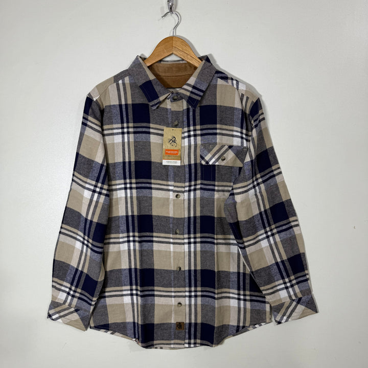 LEGANDARY WHITETAILS FLANNEL COTTON CHECKERED SHIRT BRAND NEW