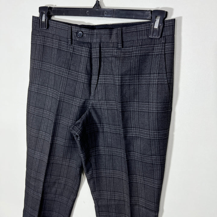 NEXT SKINNY FIT CHECKERED DRESS PANT WITHOUT STRETCH