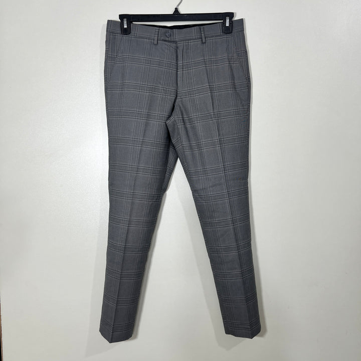 ALBERTO CARDINALI SLIM FIT CHECKERED DRESS PANT WITHOUT STRETCH