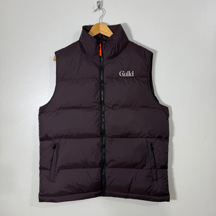 GUILD SLEEVES LESS PUFFER JACKET